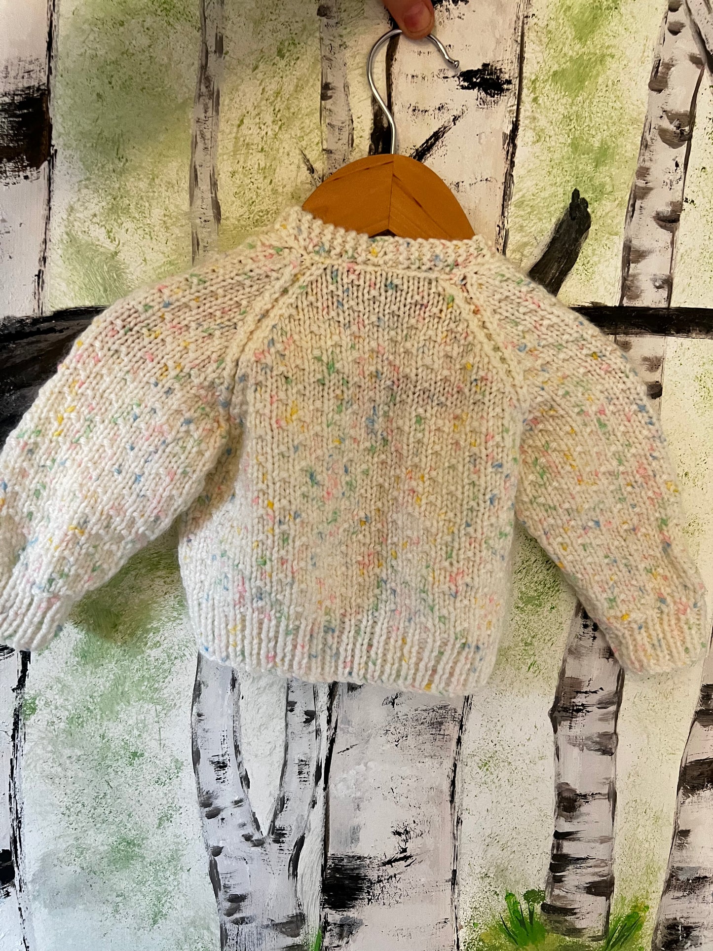 Personalised Hand Knitted 3-6 Months Cardigans