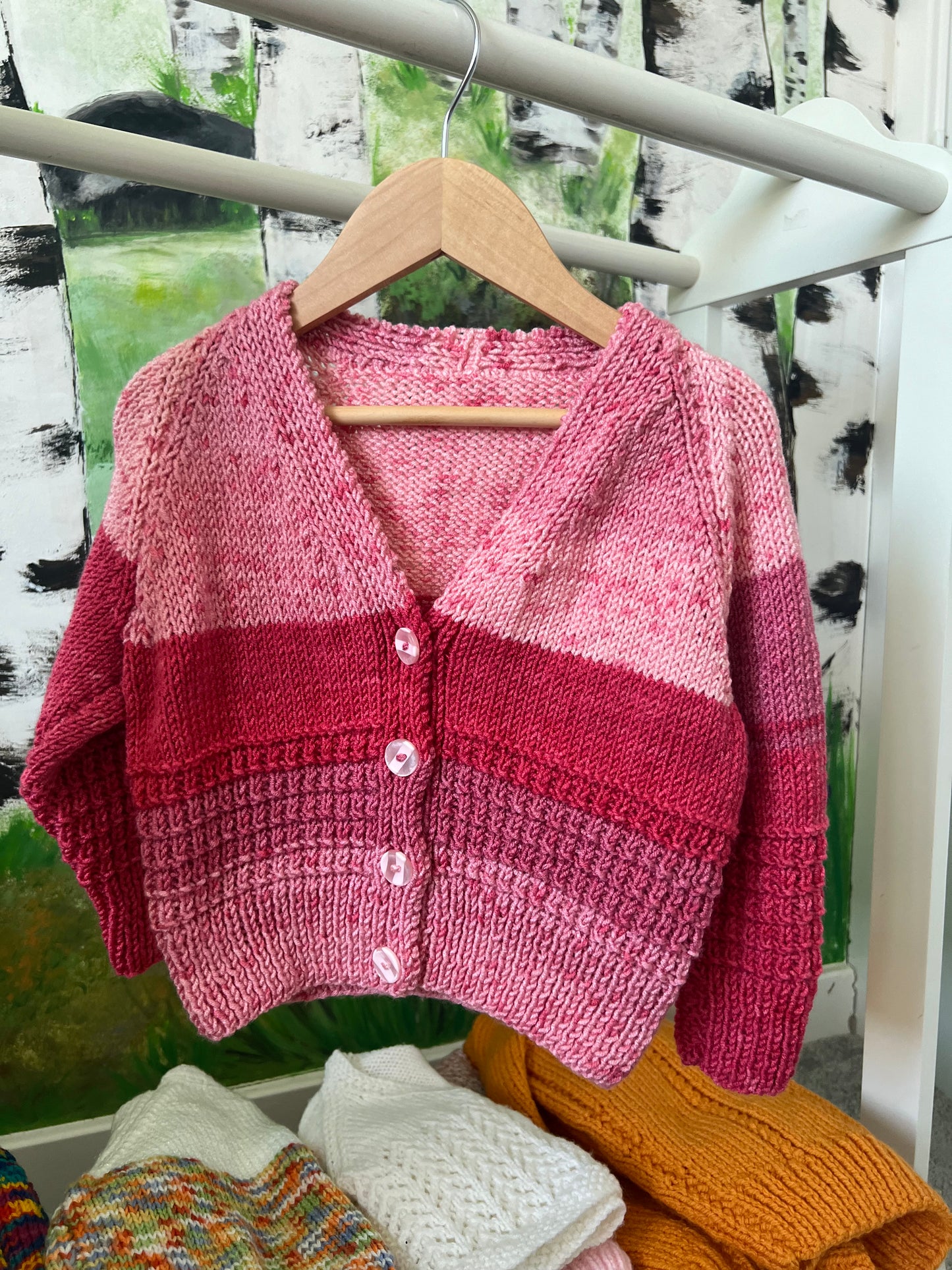Personalised hand knittied 2-3 years knits