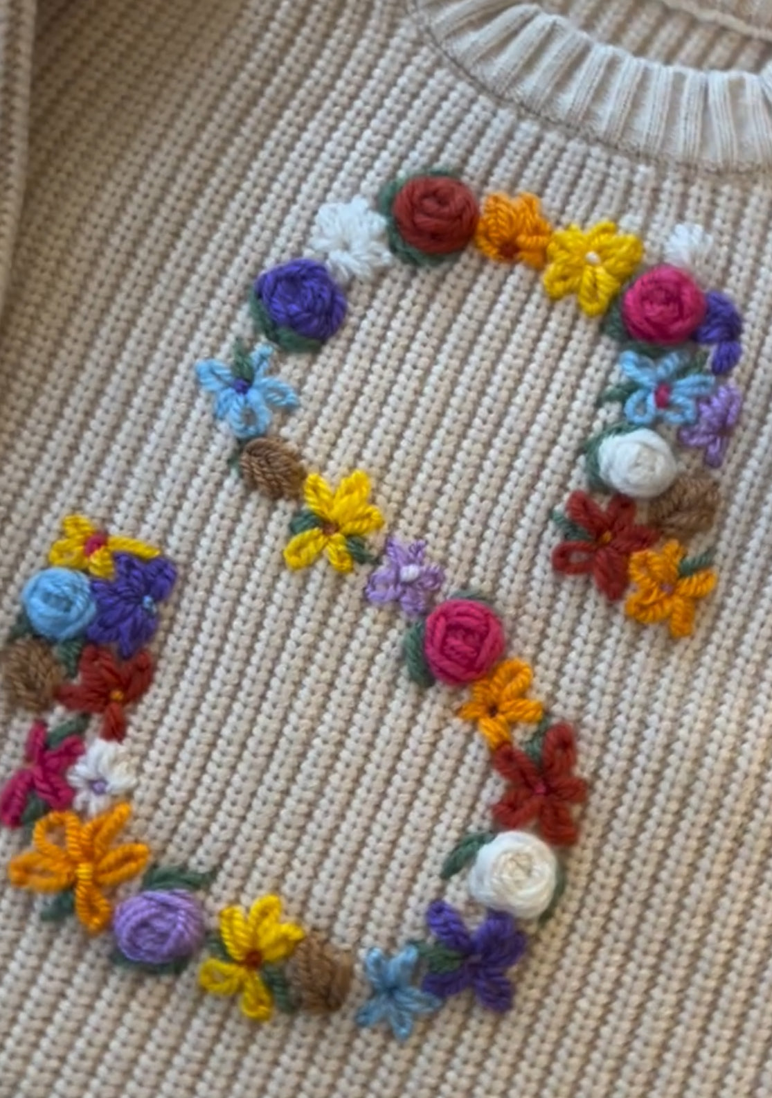 Floral Inital Jumpers