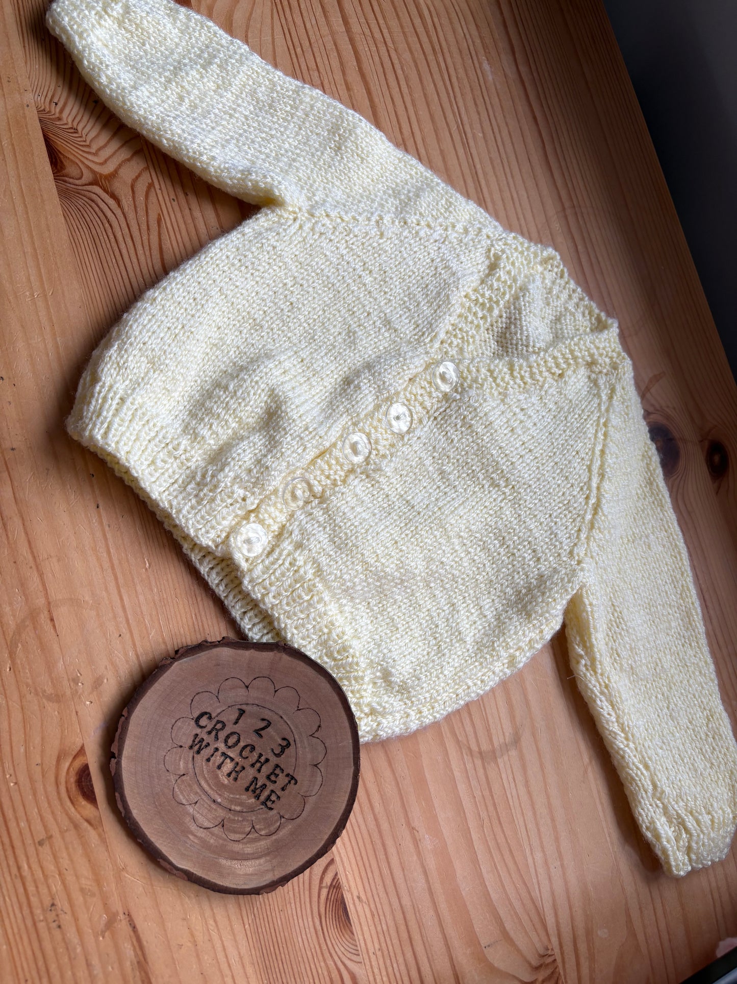 Personalised 6-9 Months Hand Knitted Cardigans