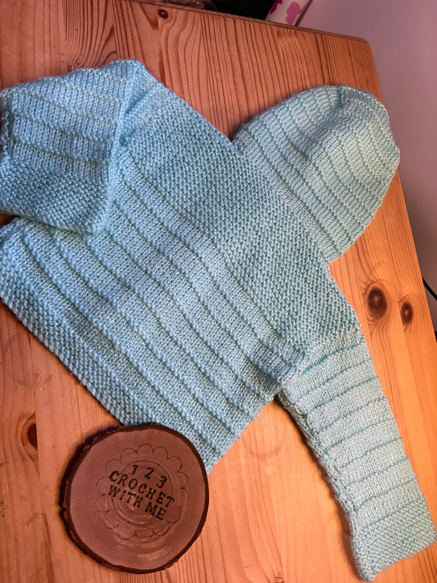 Personalised 12-18 Months Hand Knitted Cardigans