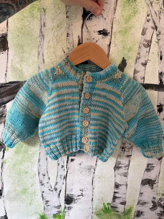 Personalised 9-12 Months Hand Knitted Cardigans