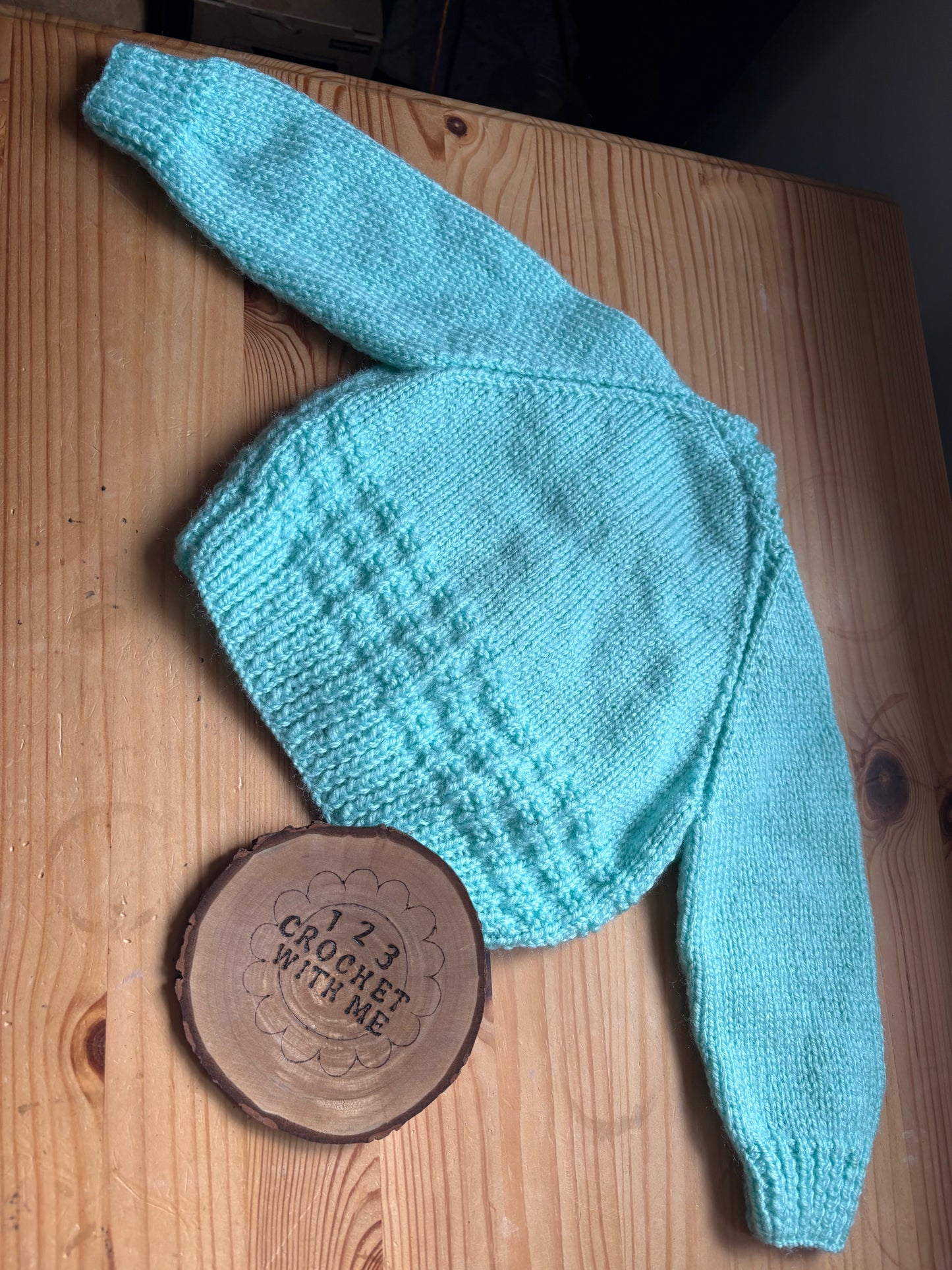 Personalised 6-9 Months Hand Knitted Cardigans