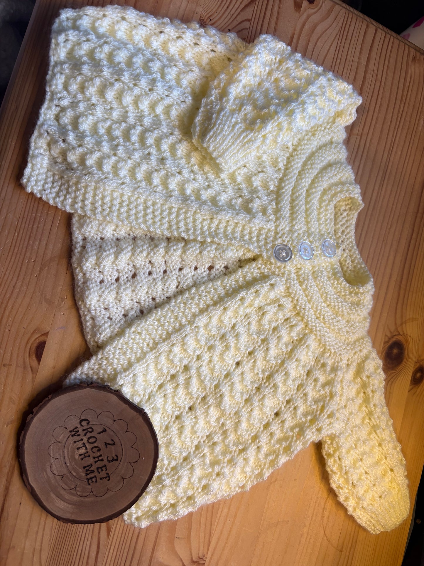 Personalised 12-18 Months Hand Knitted Cardigans