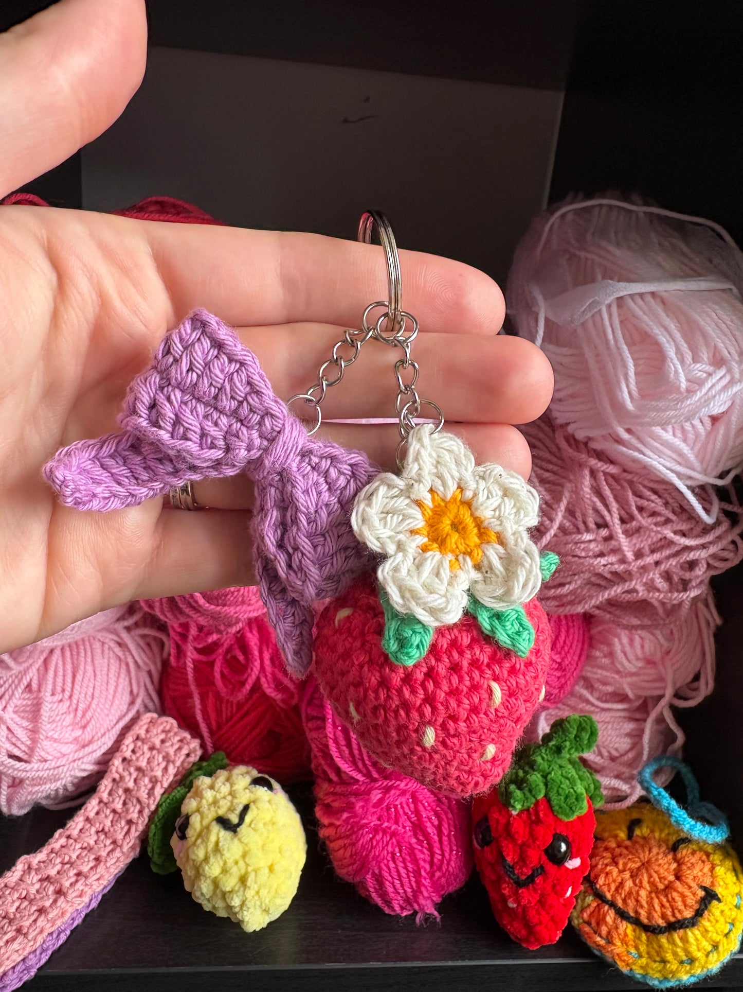 Strawberry Key Rings