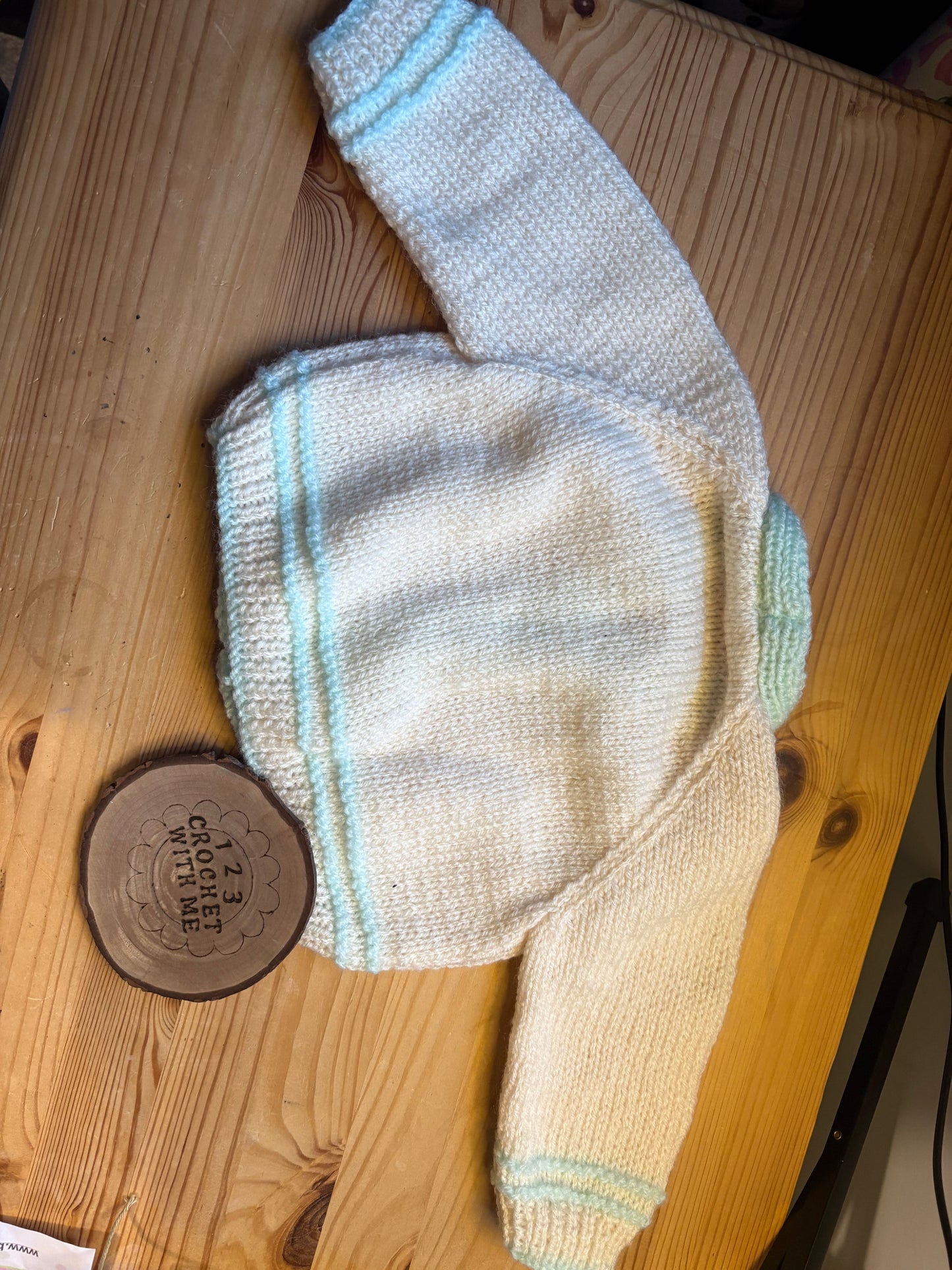 Personalised 9-12 Months Hand Knitted Cardigans