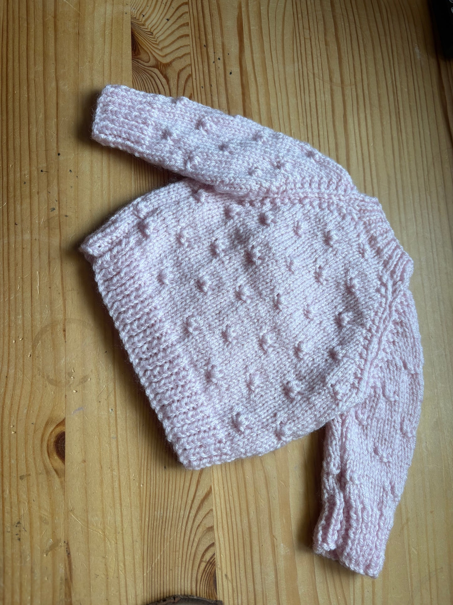 Personalised Hand Knitted Newborn Cardigans
