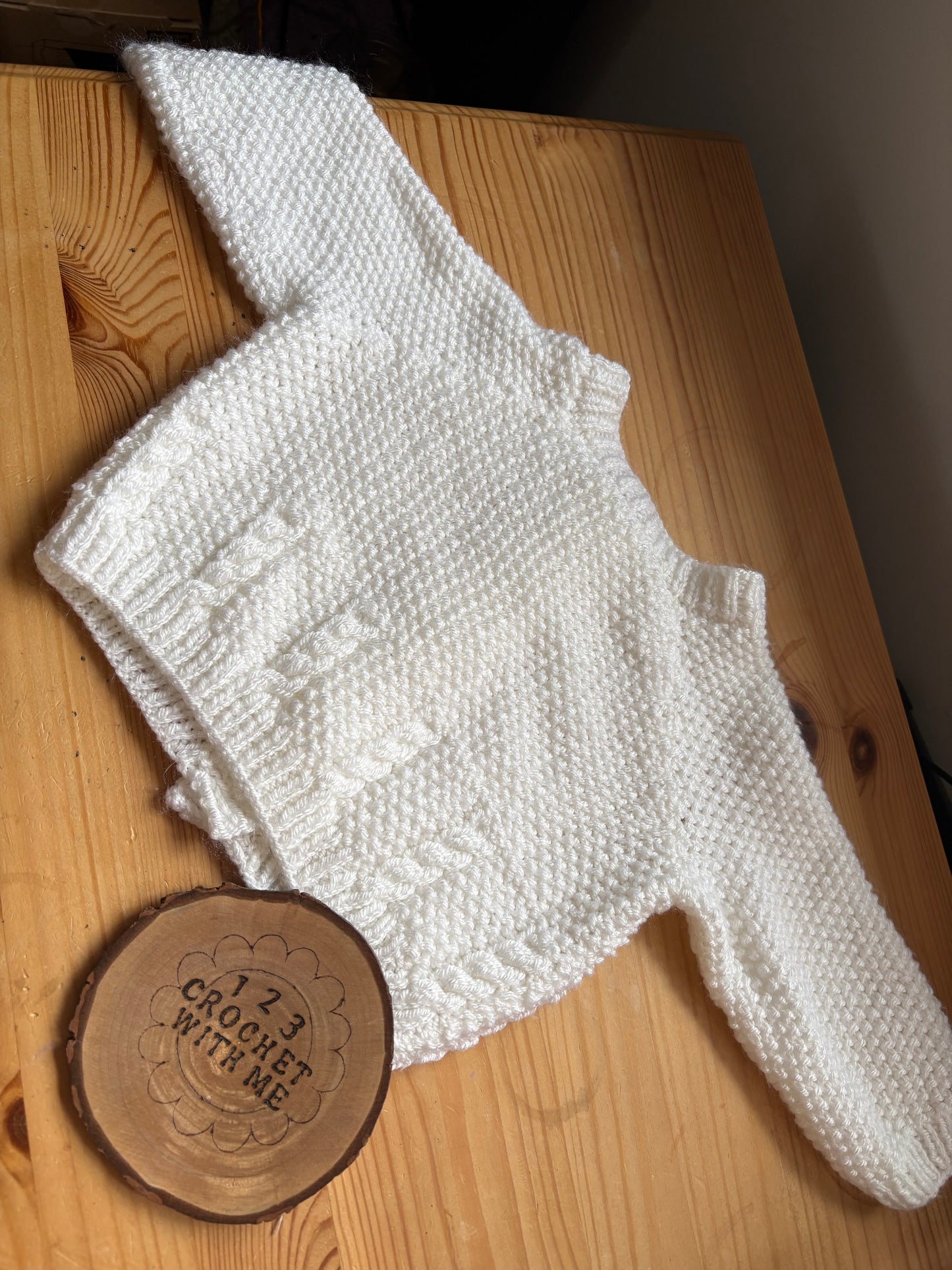 Personalised 6-9 Months Hand Knitted Cardigans