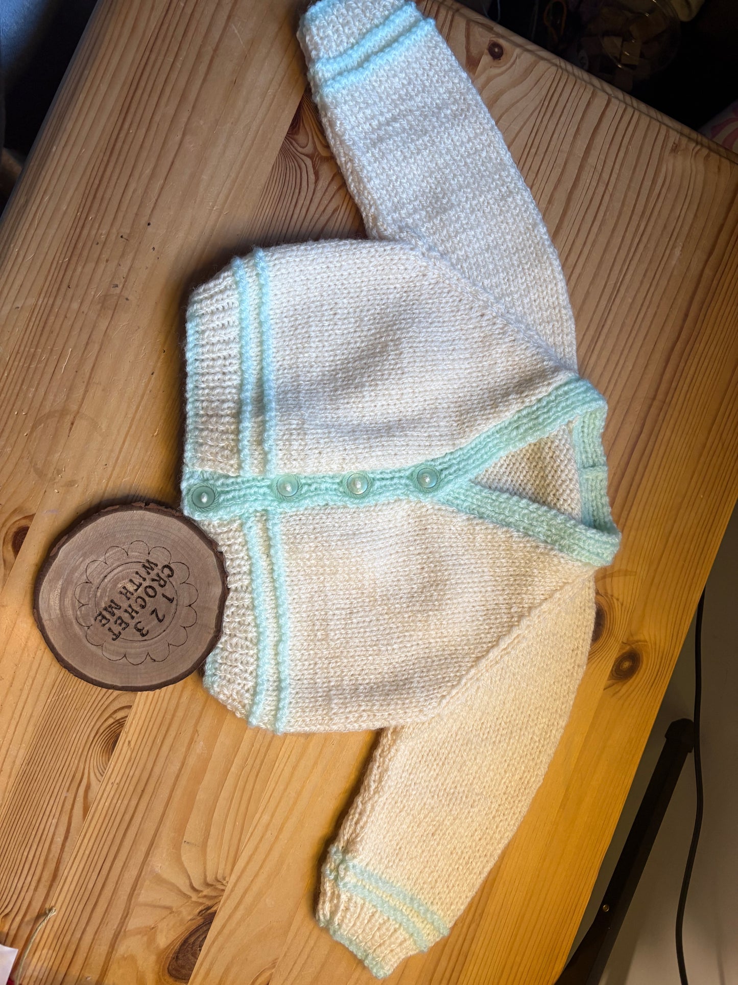 Personalised 9-12 Months Hand Knitted Cardigans