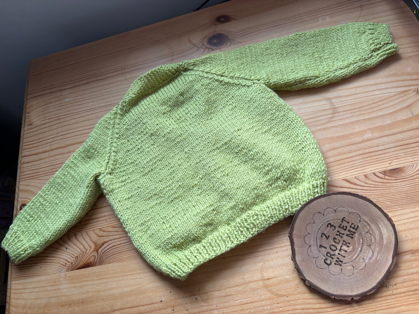 Personalised Hand Knitted 3-6 Months Cardigans