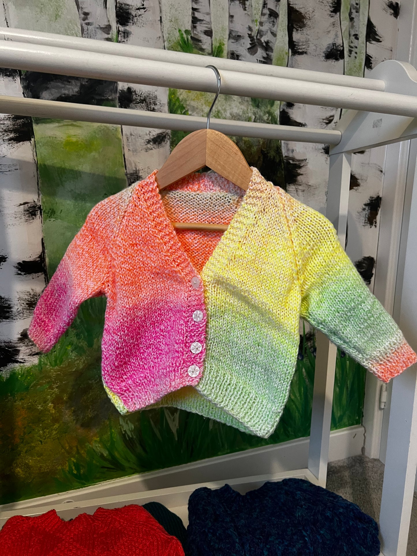 Personalised 9-12 Months Hand Knitted Cardigans
