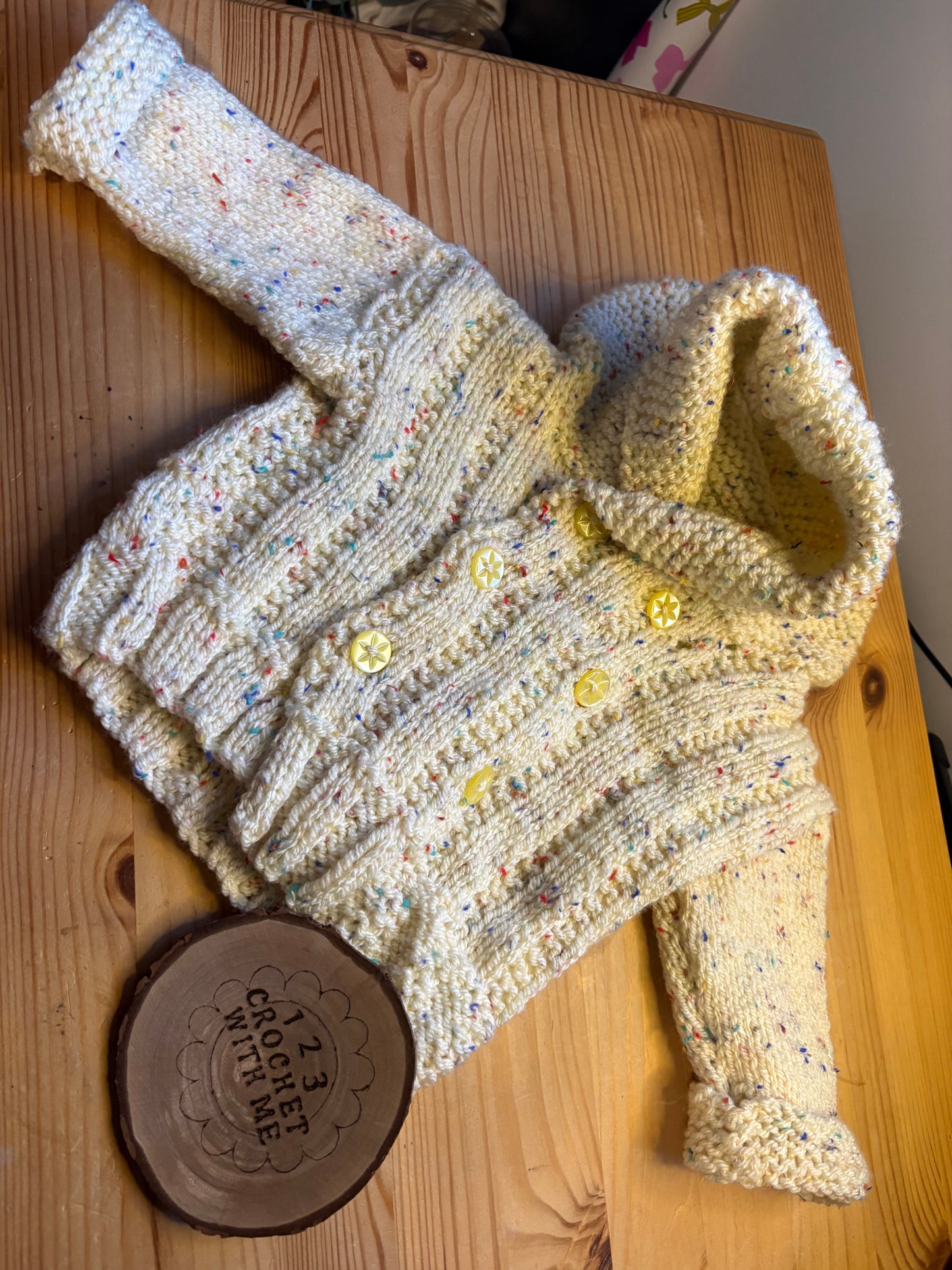 Personalised 12-18 Months Hand Knitted Cardigans