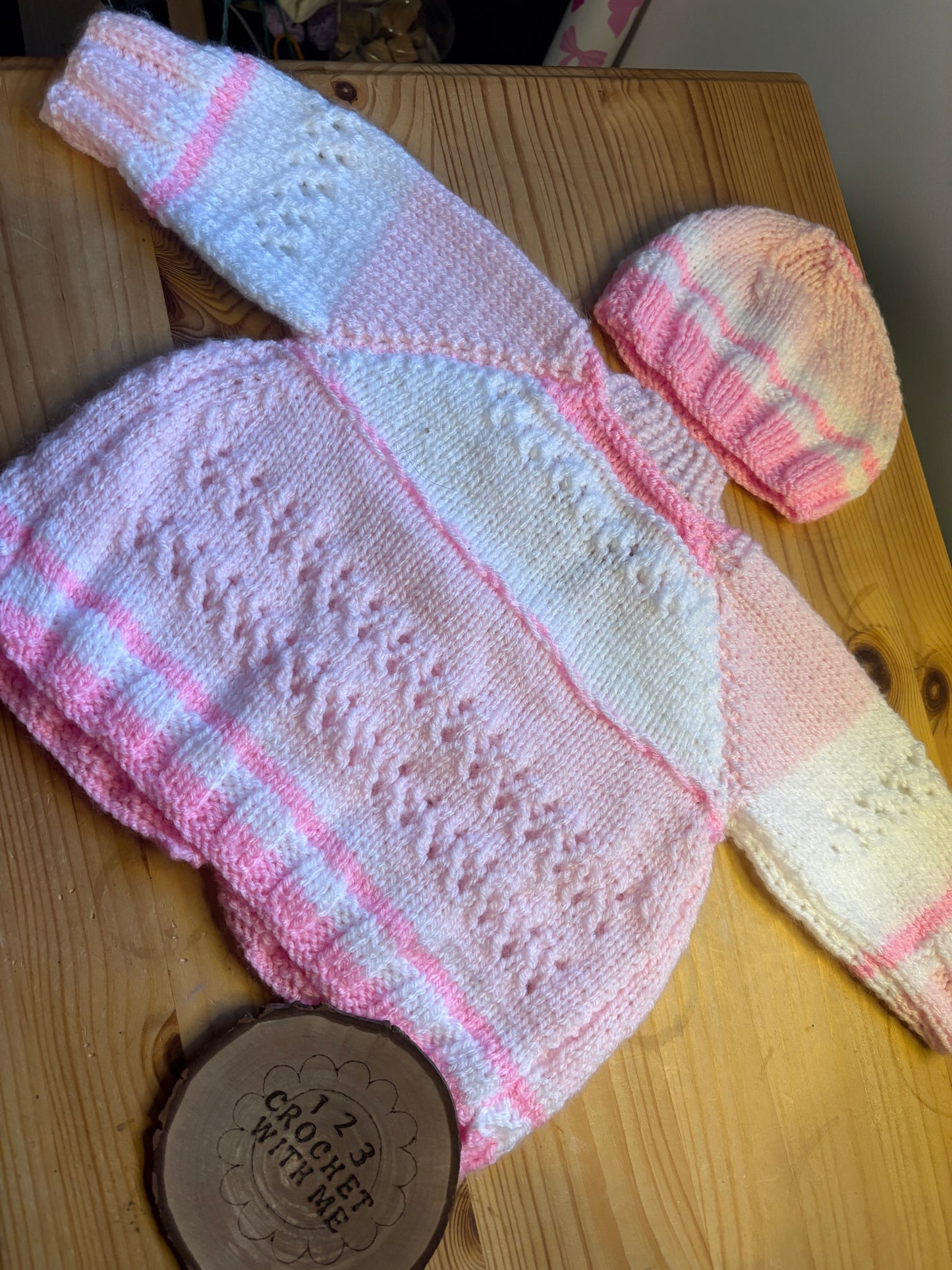 Personalised 12-18 Months Hand Knitted Cardigans