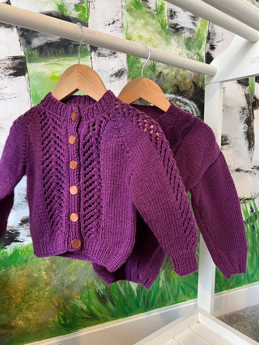 Personalised 12-18 Months Hand Knitted Cardigans
