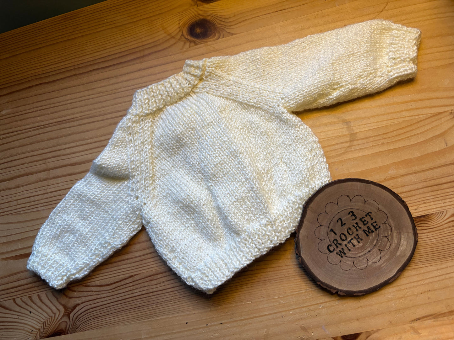 Personalised Hand Knitted Newborn Cardigans