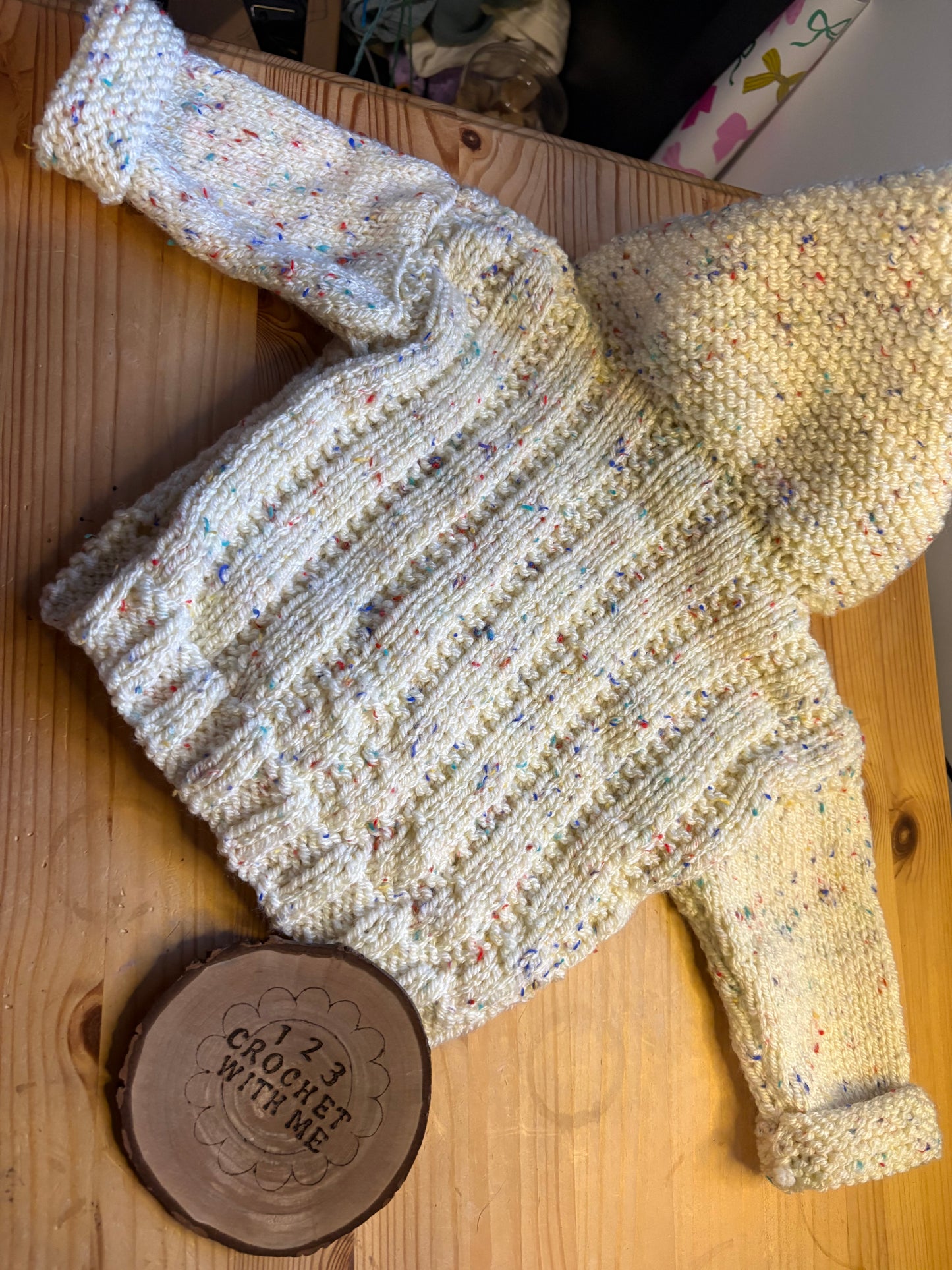 Personalised 12-18 Months Hand Knitted Cardigans