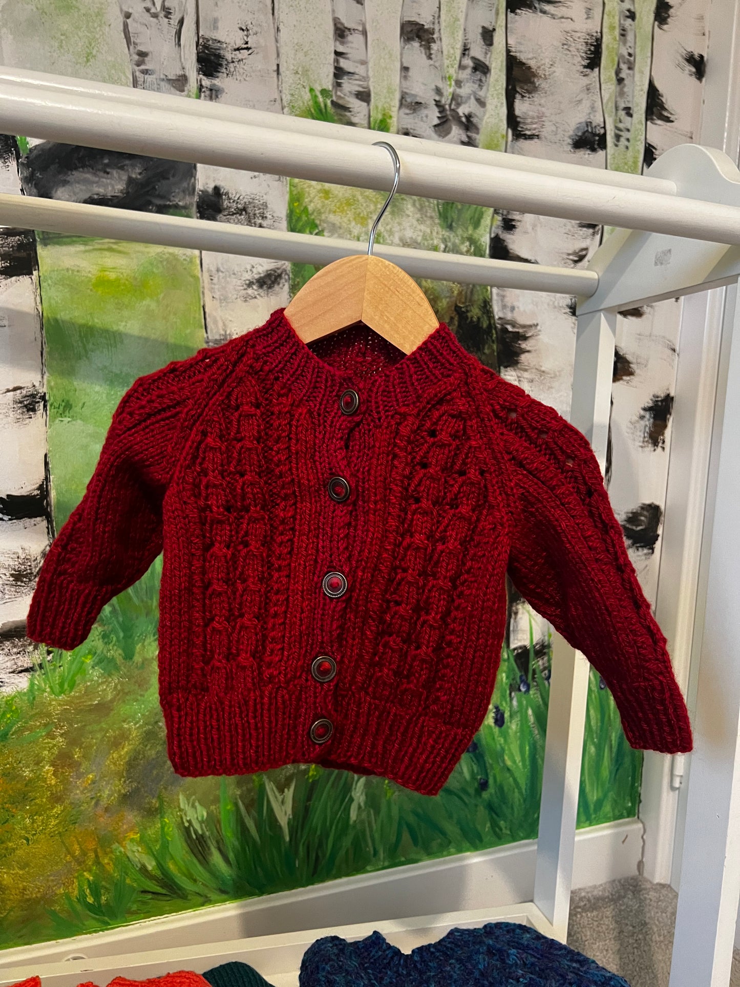 Personalised 9-12 Months Hand Knitted Cardigans