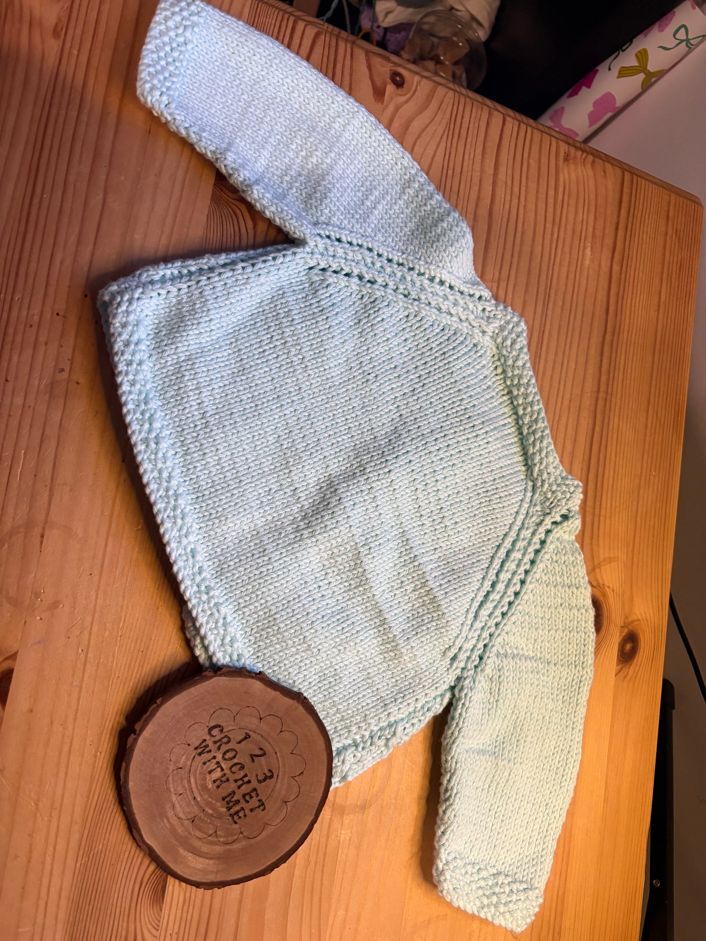 Personalised 6-9 Months Hand Knitted Cardigans