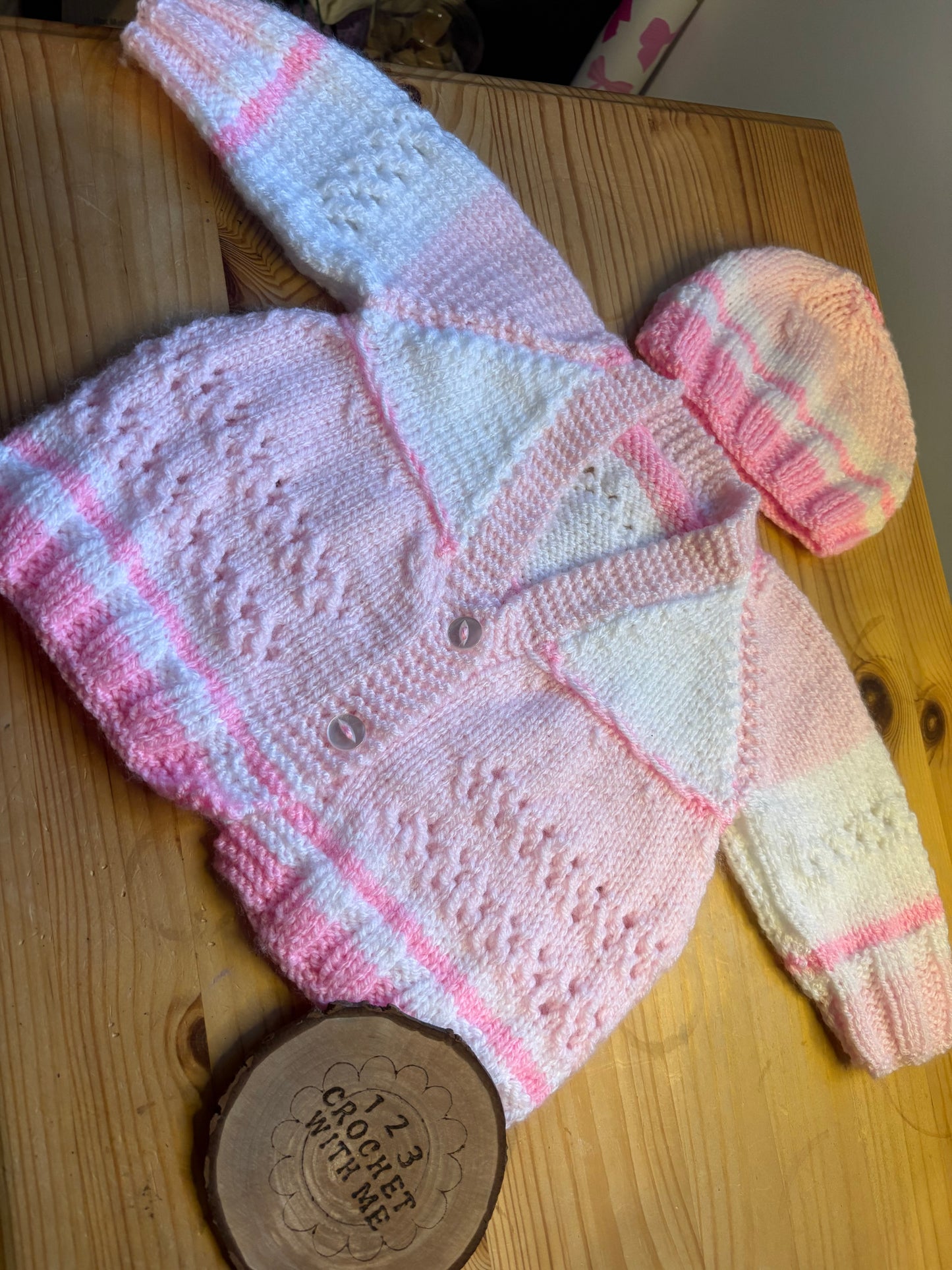 Personalised 12-18 Months Hand Knitted Cardigans