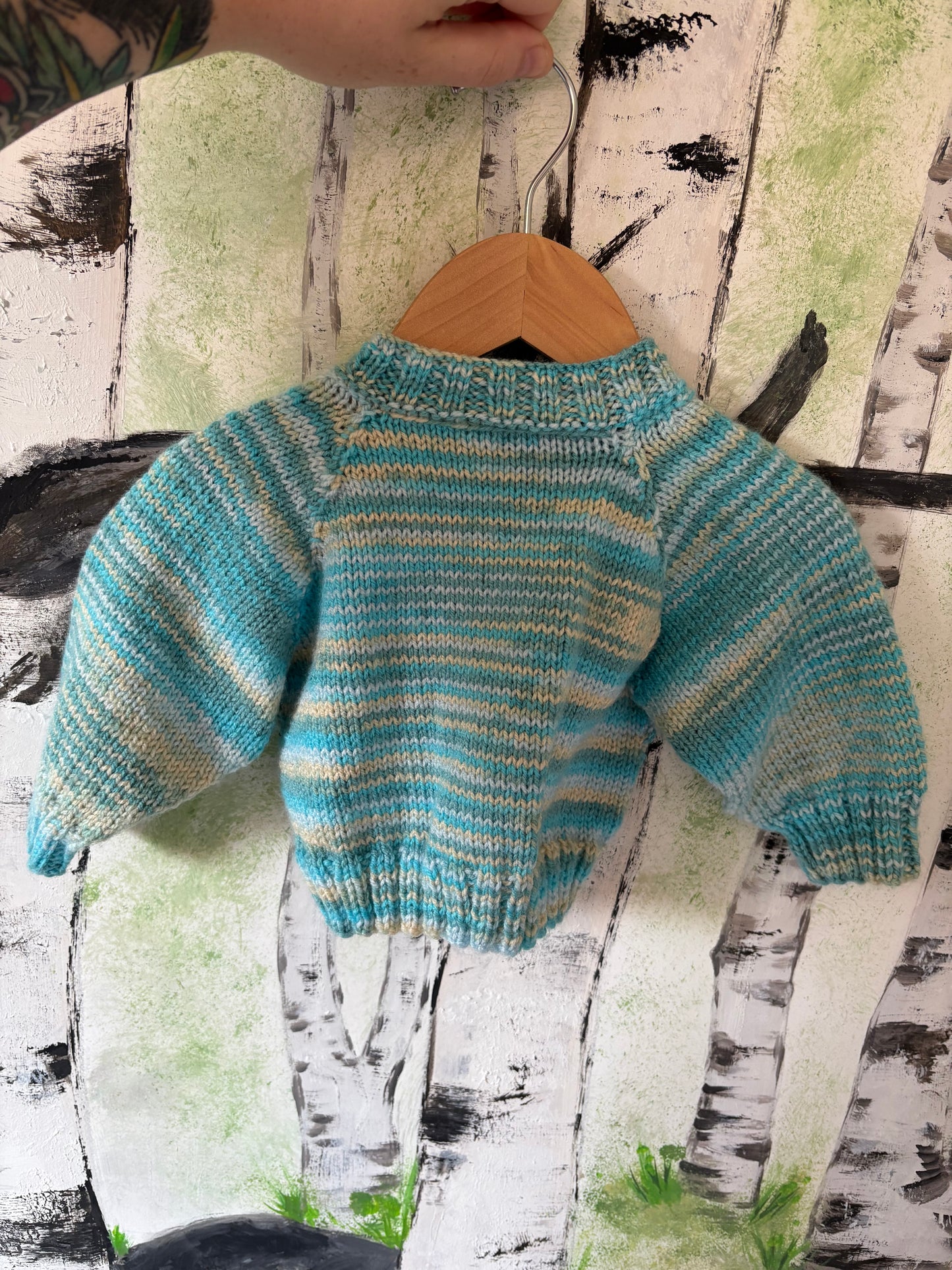 Personalised 9-12 Months Hand Knitted Cardigans