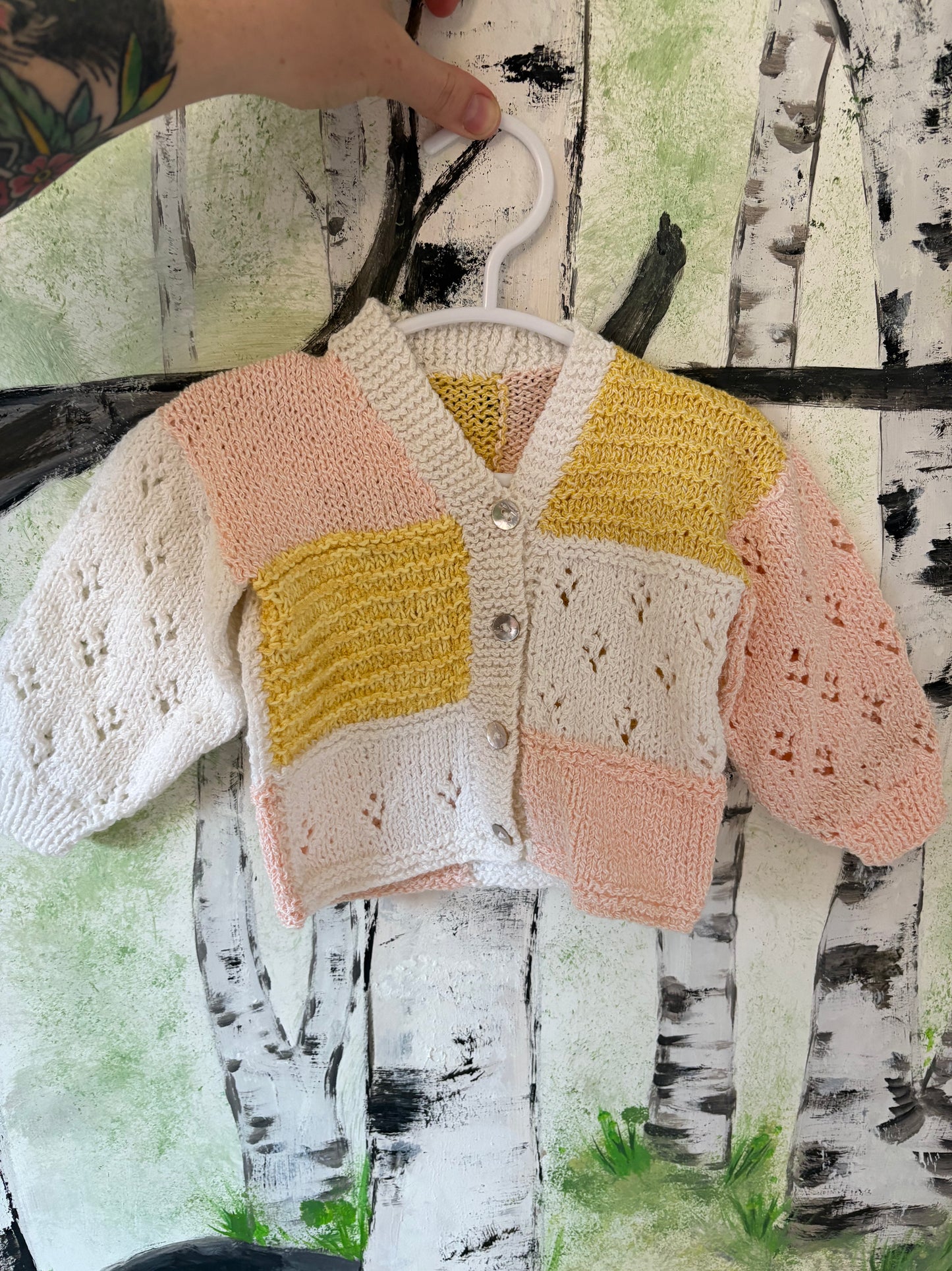 Personalised 9-12 Months Hand Knitted Cardigans