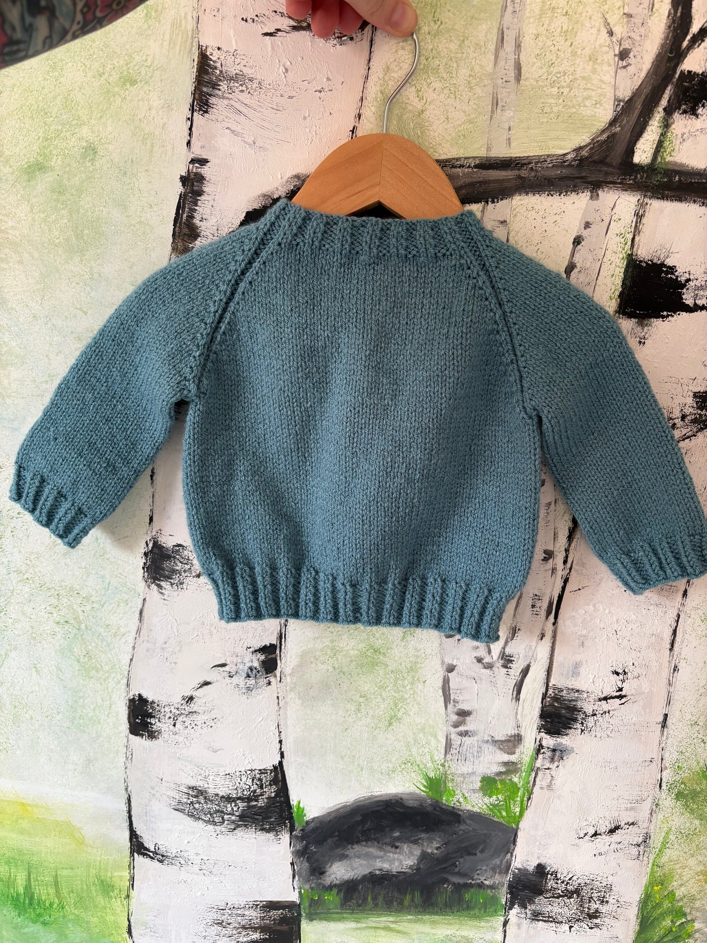 Personalised Hand Knitted 3-6 Months Cardigans