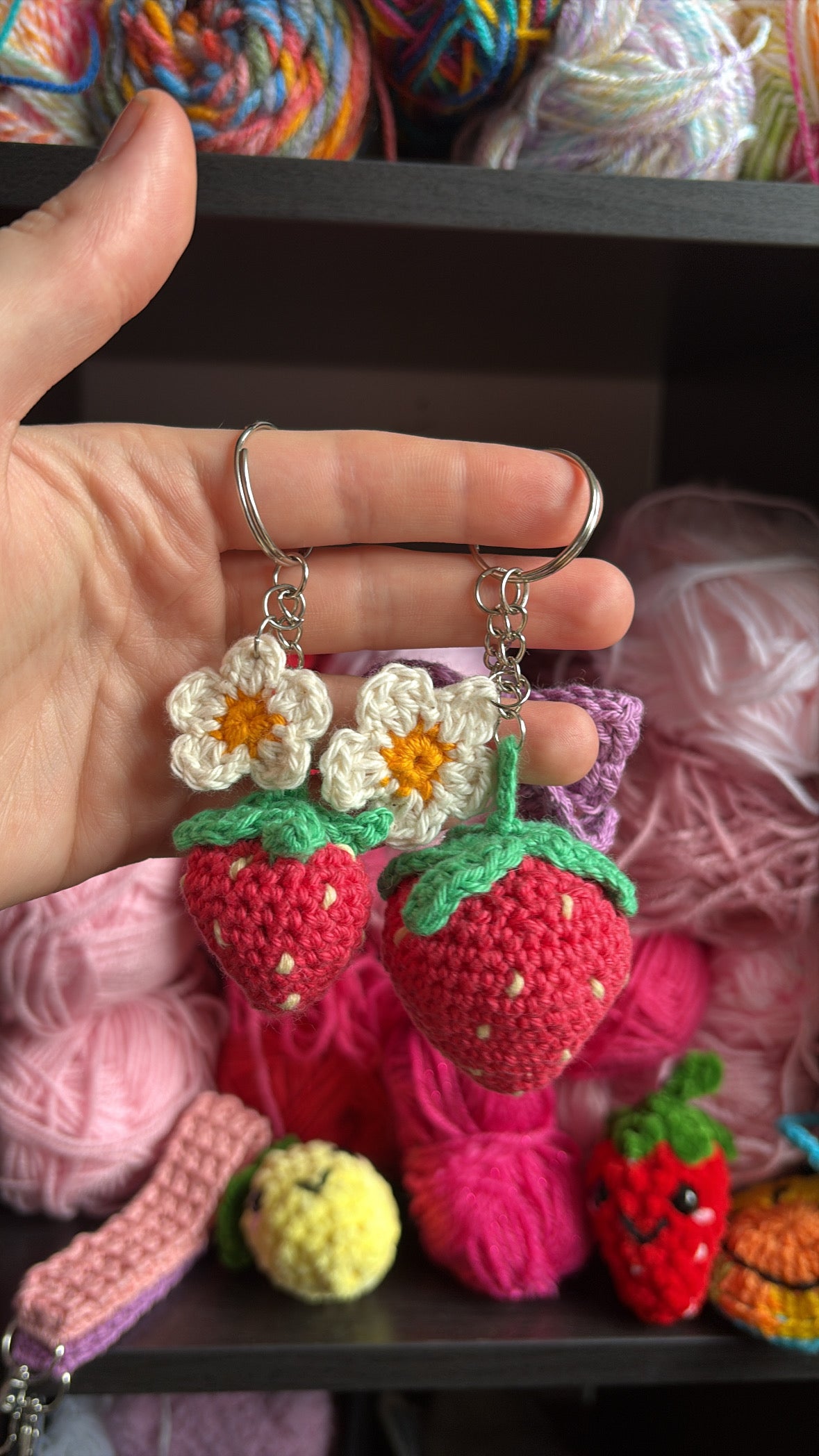 Strawberry Key Rings